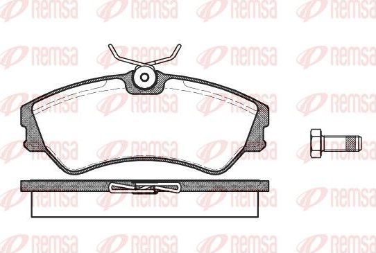 Тормозные колодки Remsa. Артикул 0383.00