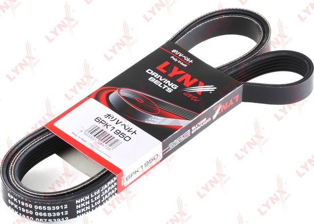 Приводной ремень поликлиновой LYNXauto для Renault Espace III 1996-2002. Артикул 6PK1950