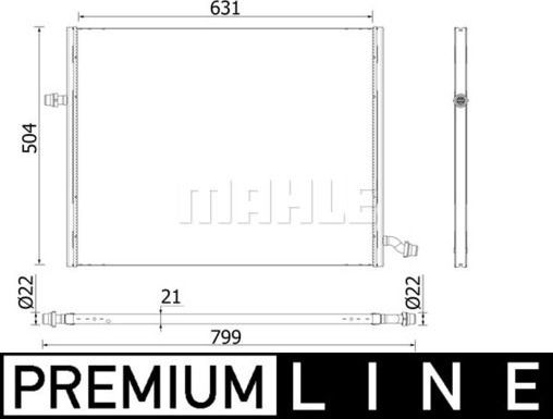 Радиатор низкотемпературный Mahle. Артикул CIR 37 000P