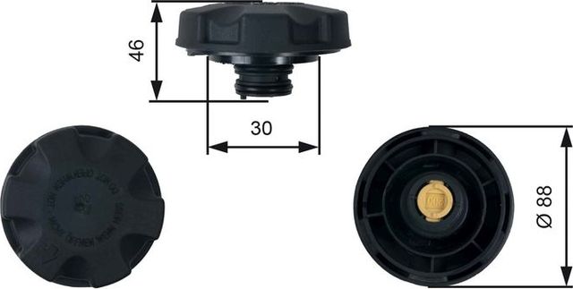 КРЫШКА ДЛЯ РАДИАТОРА Gates. Артикул RC248