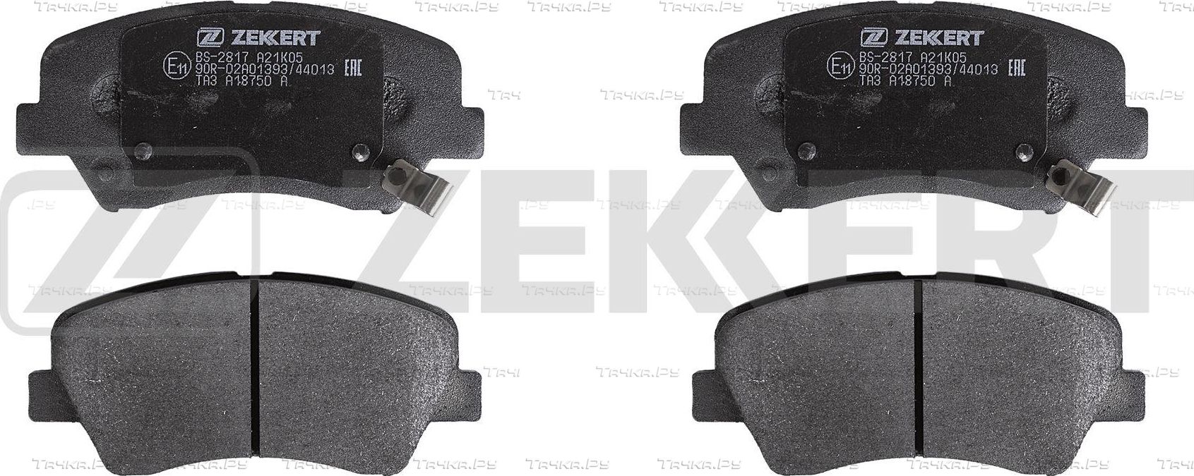 Тормозные колодки Zekkert передние для Hyundai i30 II 2011-2017. Артикул BS-2817