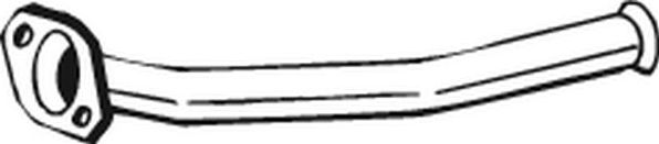 Глушитель (труба соединительная промежуточная) Bosal передний для Peugeot 206 2000-2013. Артикул 741-015