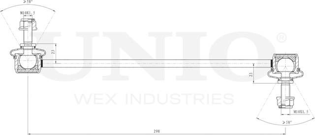 Тяга/стойка стабилизатора (Unio). Артикул SSP-50004