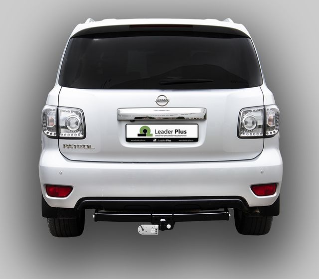 Фаркоп Лидер-Плюс для Nissan Patrol Y62 2010-2026. Фланцевое крепление. Артикул N124-F