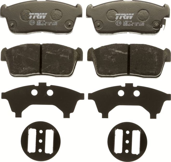 Тормозные колодки TRW COTEC. Артикул GDB3276