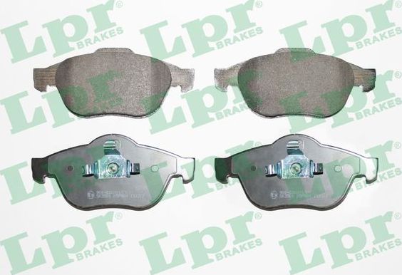 Тормозные колодки LPR передние для Renault Vel Satis I 2002-2009. Артикул 05P864