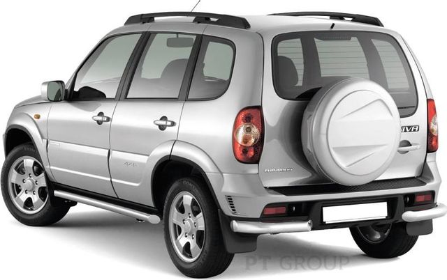 Защита PT Group заднего бампера угловая d63 для Chevrolet Niva I рестайлинг 2009-2020. Артикул LNT-21-220104.00