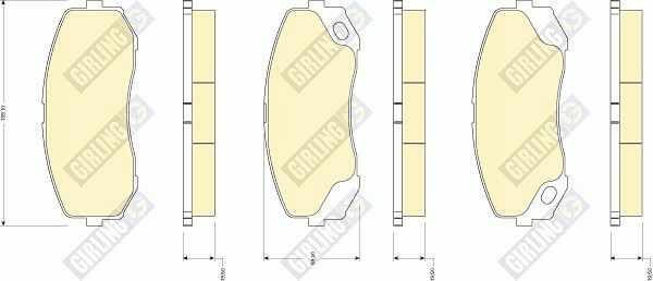 Тормозные колодки Girling. Артикул 6134929