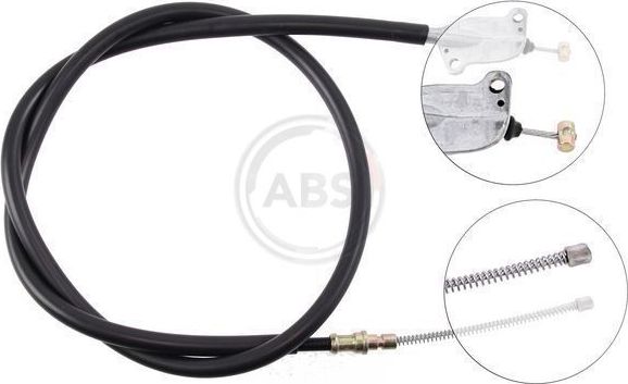 Трос ручника (тросик ручного тормоза) ABS задний левый для Daihatsu Cuore IV (L500) 1995-1998. Артикул K13447