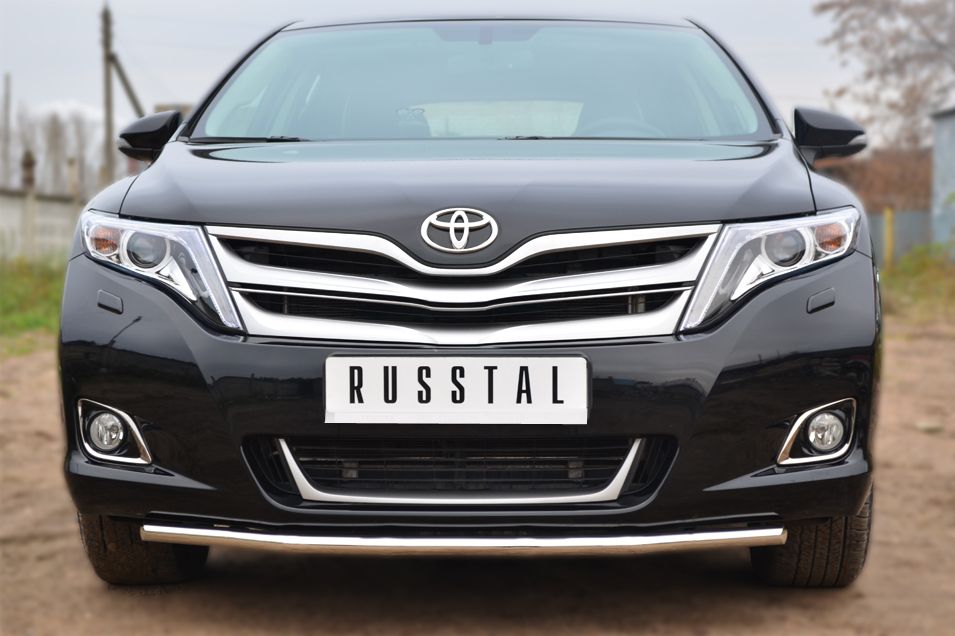 Защита RusStal переднего бампера d42 (секции) для Toyota Venza 2013-2026. Артикул TVZ-001475