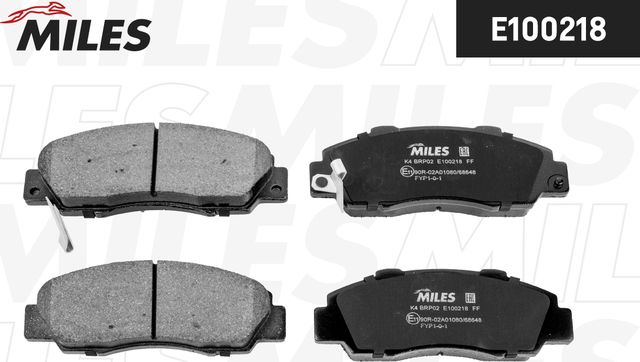 Тормозные колодки Miles (Semi-Metallic) передние для Rover 600 1993-1999. Артикул E100218