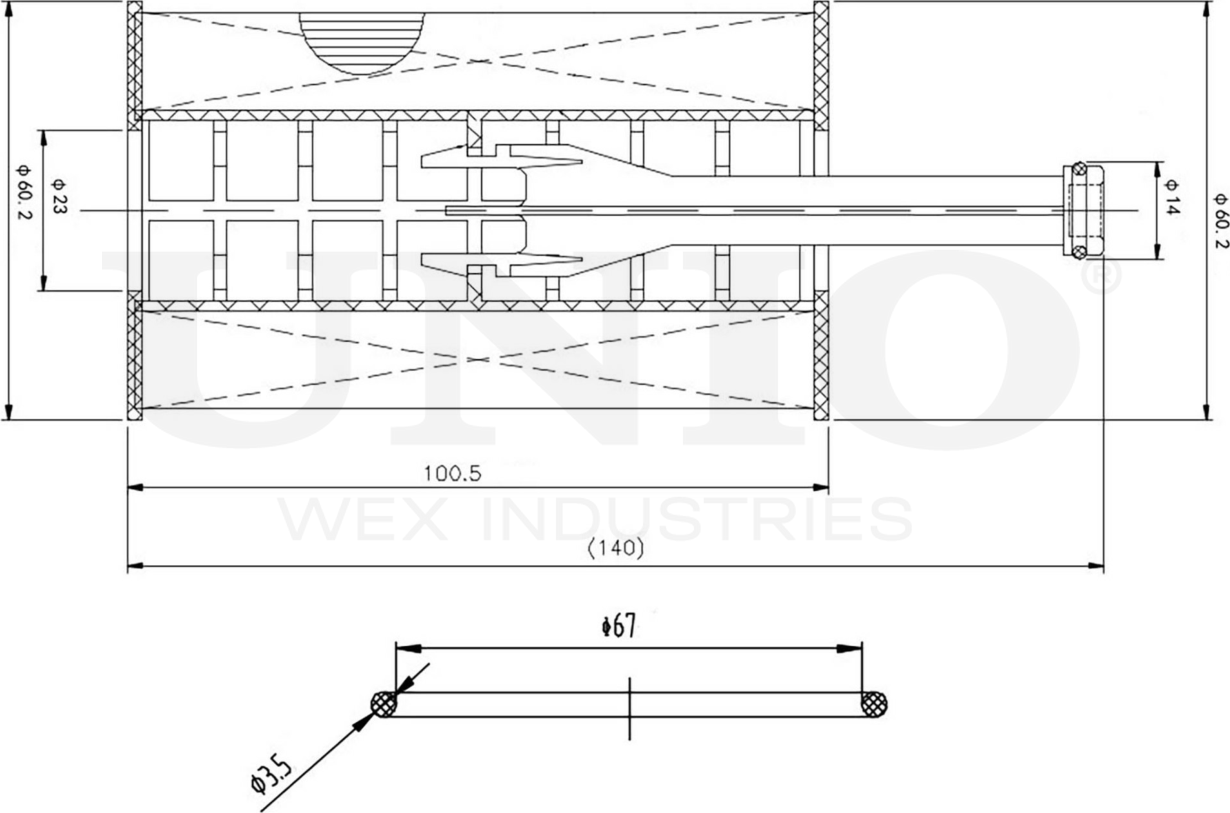 Фильтр масляный (Unio). Артикул FLT-20044