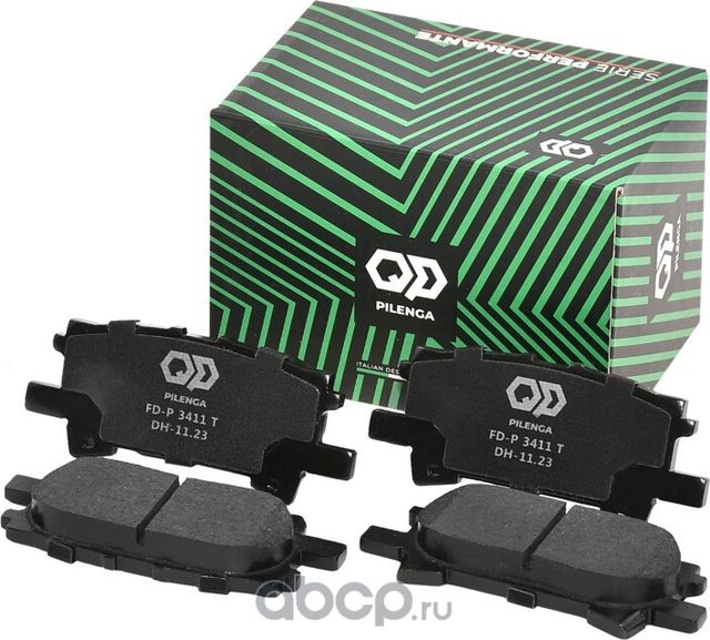 Колодки тормозные дисковые задние Performante (Pilenga). Артикул FDP3411T