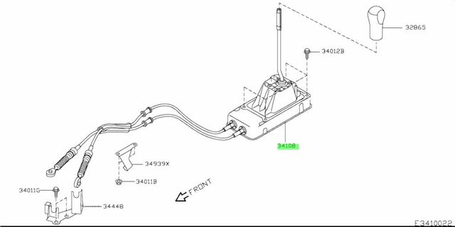 Рычаг переключения передач Nissan. Артикул 34108BC00A