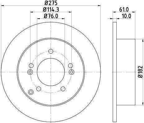 Тормозной диск Trialli. Артикул DF 190135