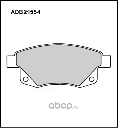 ADB 21554_колодки дисковые задние!/ Ford Transit/Tourneo Connect 2.2TDCi/2.4TDCi (Allied Nippon). Артикул ADB21554