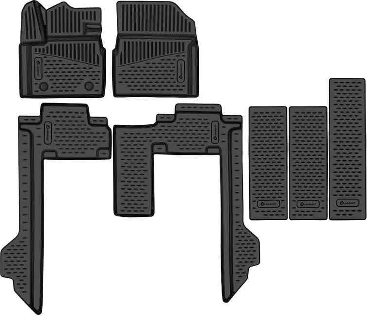 Коврики Element 3D для салона WEY 80 гибрид (короткая версия) 2024-2026. Артикул ELEMENT3DAN0919210k