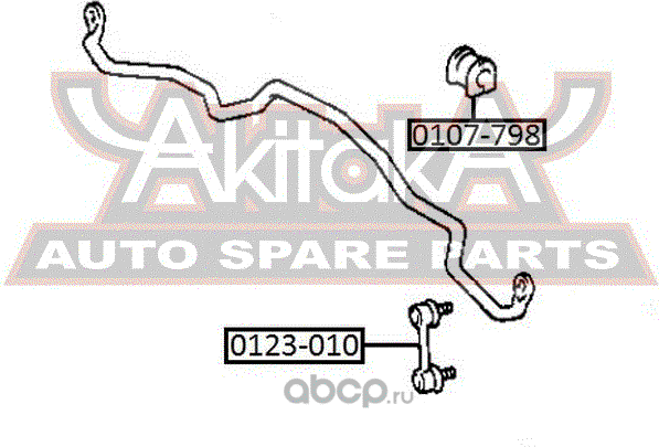 Втулка стабилизатора Asva. Артикул 0107-798