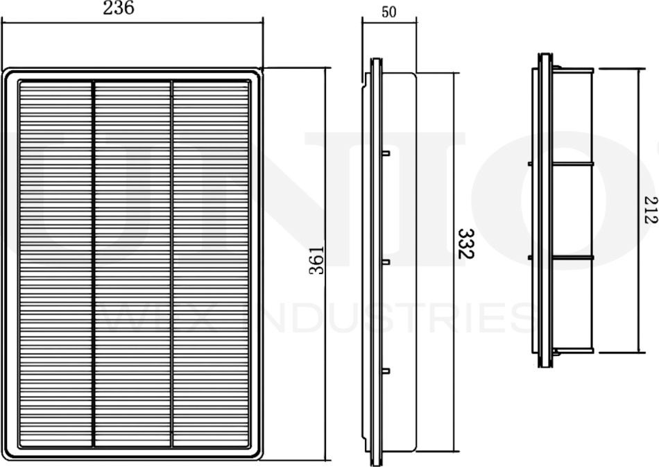 Фильтр воздушный (Unio). Артикул FLT-10163