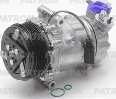 Компрессор кондиционера Patron для Volkswagen Polo V 2010-2026. Артикул PACC031