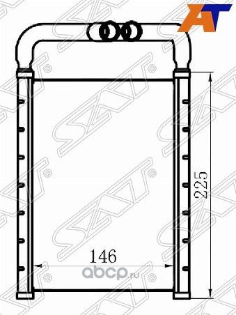 Радиатор отопителя салона HYUNDAI SANTA FE 06- (SAT). Артикул STHY063950