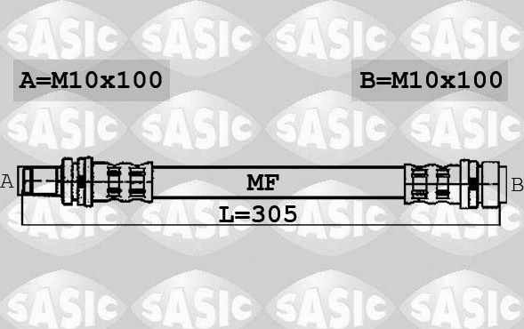 Тормозной шланг Sasic. Артикул 6600052