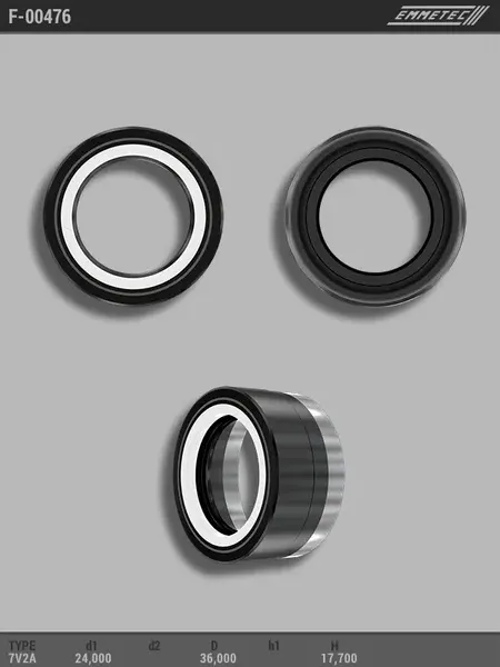 Сальник рулевой рейки 24 36 17.7 (Emmetec). Артикул F00476