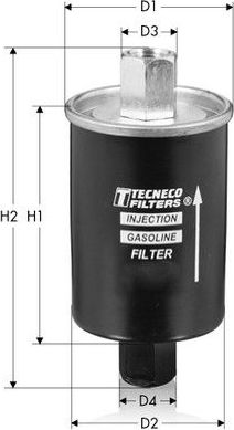 Топливный фильтр  Tecneco Filters. Артикул IN60