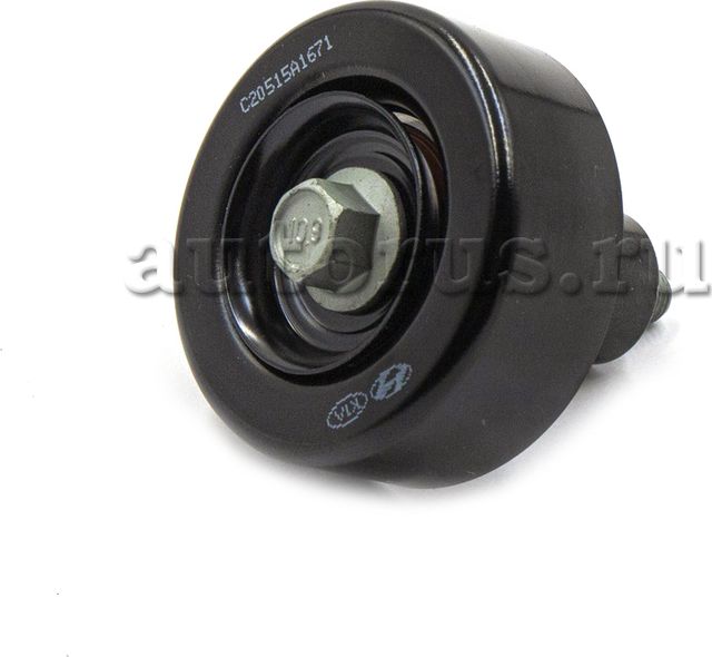 Натяжной ролик (натяжитель) приводного поликлинового ремня Hyundai / KIA. Артикул 252882F000