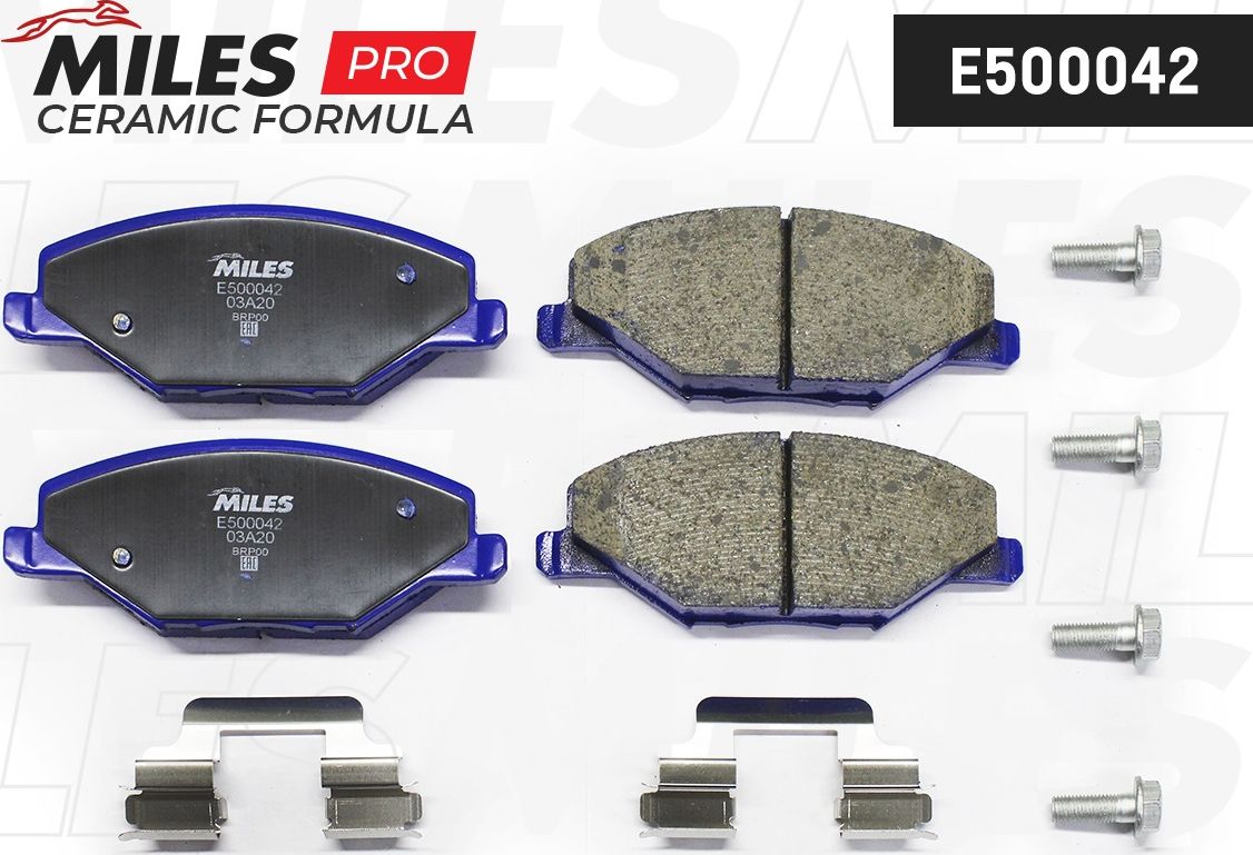 Тормозные колодки Miles (Керамика). Артикул E500042
