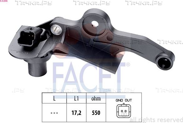 Датчик положения коленвала Facet Made in Italy - OE Equivalent для Citroen C3 III 2017-2026. Артикул 9.0298