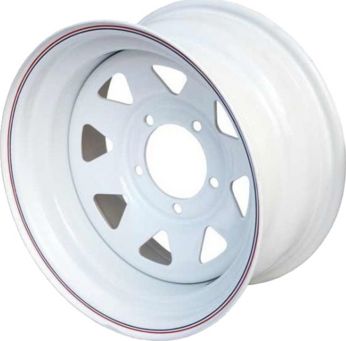 Колёсный диск OFF-ROAD Wheels стальной белый 5x139,7 8xR16 d110 ET-40 для УАЗ Буханка 1990-2026. Артикул 1680-53910WH-40