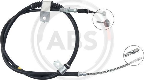 Трос ручника (тросик ручного тормоза) ABS. Артикул K17558