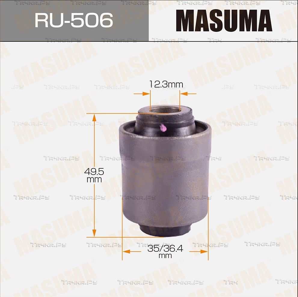 Сайлентблок заднего рычага подвески Masuma правый/левый нижний для Mitsubishi Carisma I 1995-2006. Артикул RU-506