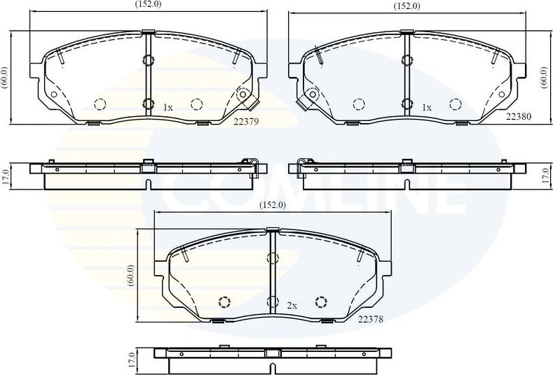 Тормозные колодки Comline Comline. Артикул CBP32353