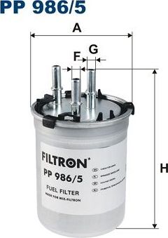 Топливный фильтр Filtron. Артикул PP 986/5