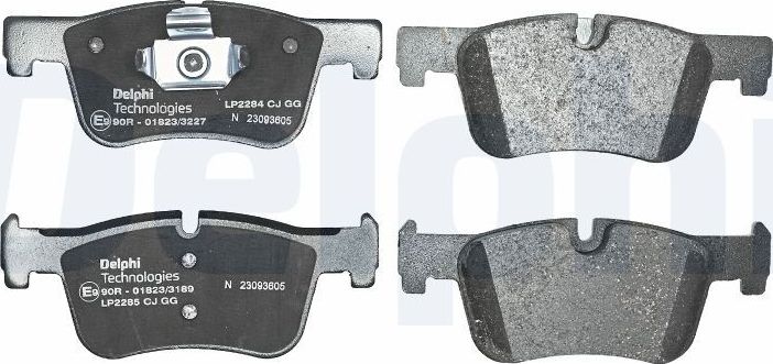 Тормозные колодки Delphi (Low-Metallic). Артикул LP2285
