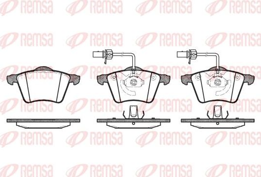 Тормозные колодки Remsa. Артикул 0721.02