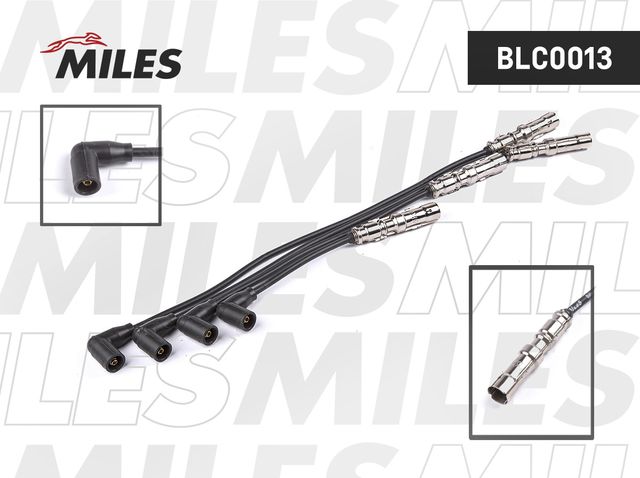 Высоковольтные провода (провода зажигания) (комплект) Miles для Audi A3 I (8L) 2000-2003. Артикул BLC0013
