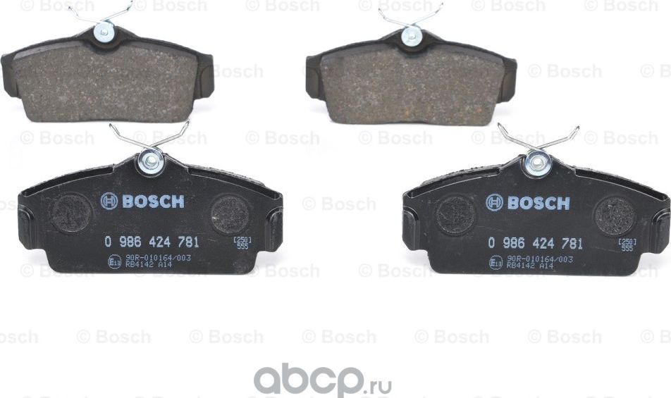 Колодки тормозные передние (Bosch). Артикул 986424781