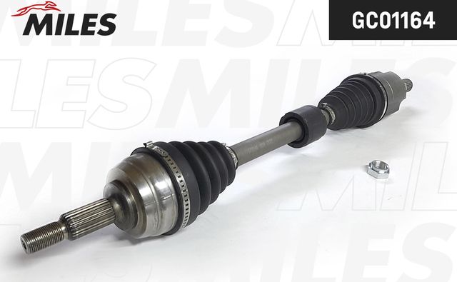 Полуось (привод в сборе, приводной вал) Miles. Артикул GC01164
