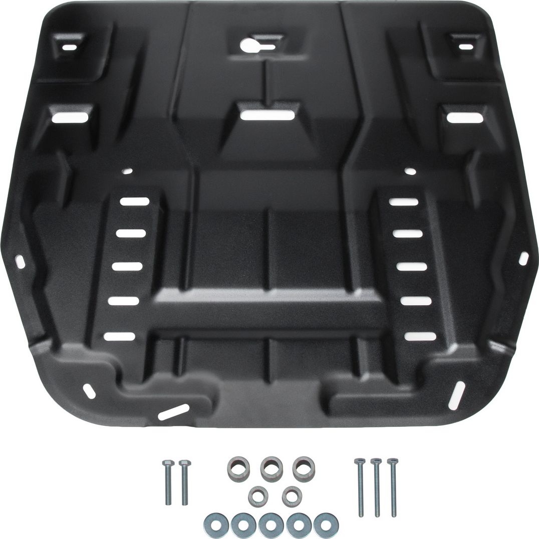 Защита Rival для картера и КПП Kia Carnival IV 2021-2026. Артикул 111.2859.1