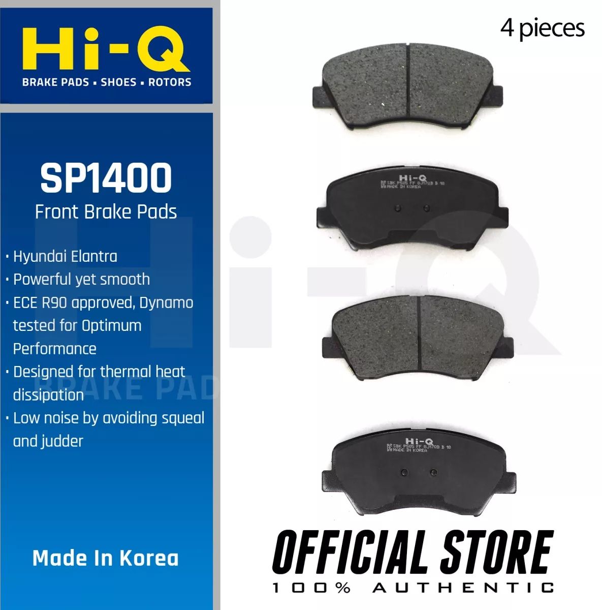 Тормозные колодки Sangsin Hi-Q. Артикул SP1400