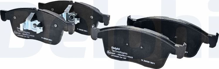 Тормозные колодки Delphi (Low-Metallic). Артикул LP3258