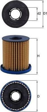 Масляный фильтр Mahle для Opel Insignia II 2020-2026. Артикул OX 1350