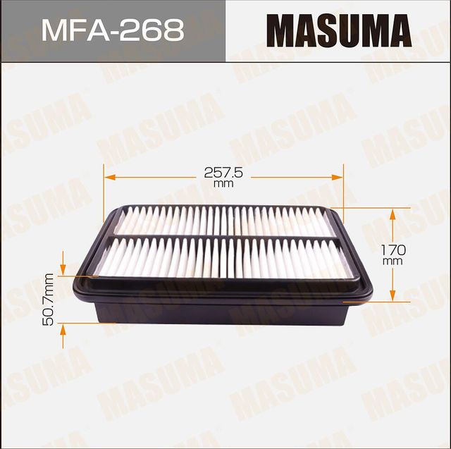 Воздушный фильтр Masuma. Артикул MFA-268