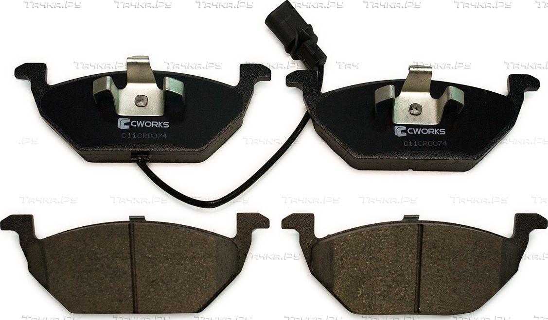 Тормозные колодки Cworks передние для Audi A3 I (8L) 1996-2003. Артикул C11CR0074