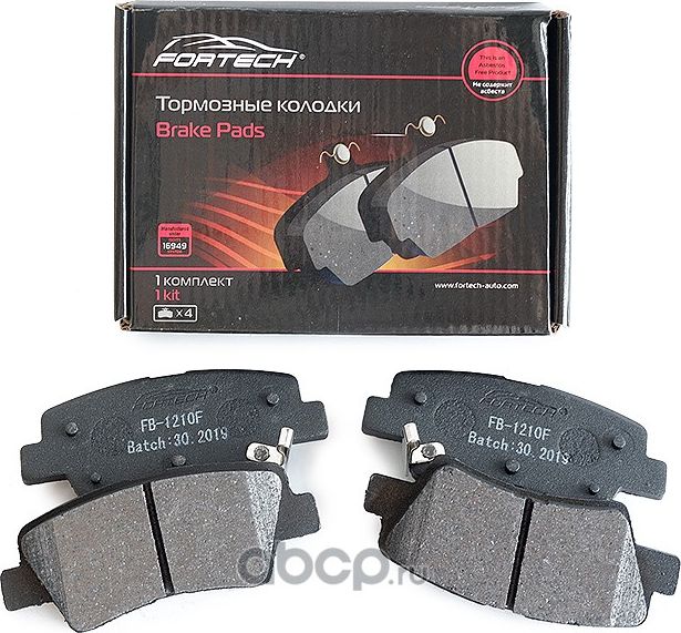 К-т дисков. тормоз. колодок (Fortech). Артикул FB1210R