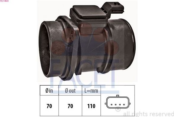 Датчик Facet Made in Italy - OE Equivalent. Артикул 10.1454