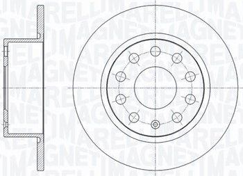 Тормозной диск Magneti Marelli. Артикул 361302040656